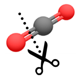 CO2 chemistry at nanoparticles surface